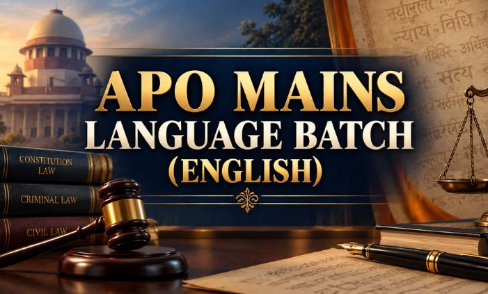 RPSC APO Mains English Language Batch
